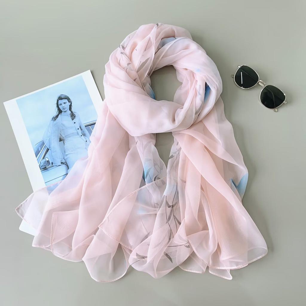 Silk Scarf Foulard Female Headbanda Luxury Hijab Women Soft Warm Pashmina Beach Scarves Echarpe Shawl Large Wrap Echarpe Bandana