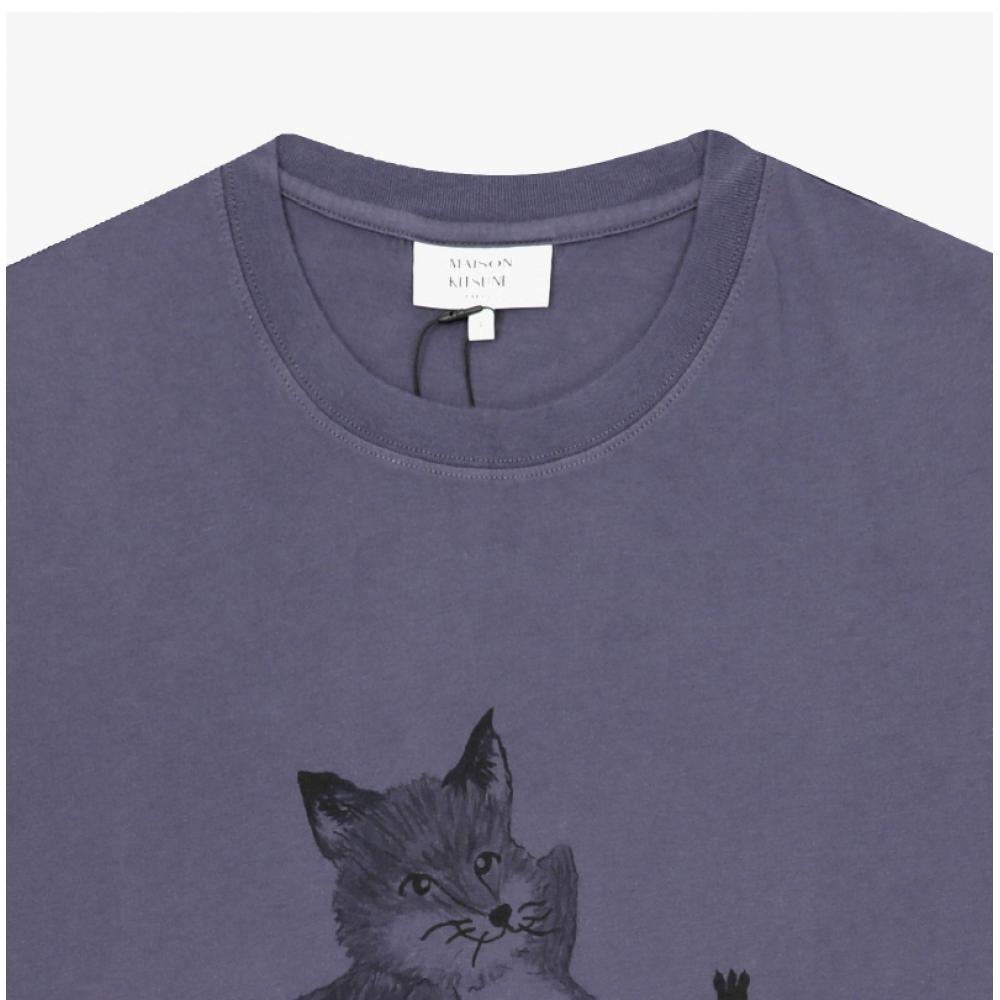 MaiSon KiTSune Chilax Fox PrinT Men S T ShirT Om00108kj0008