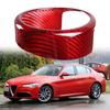 Alfa Romeo Giulia Emblem Ring Aufkleber (2017–2020), Echte Kohlefaser