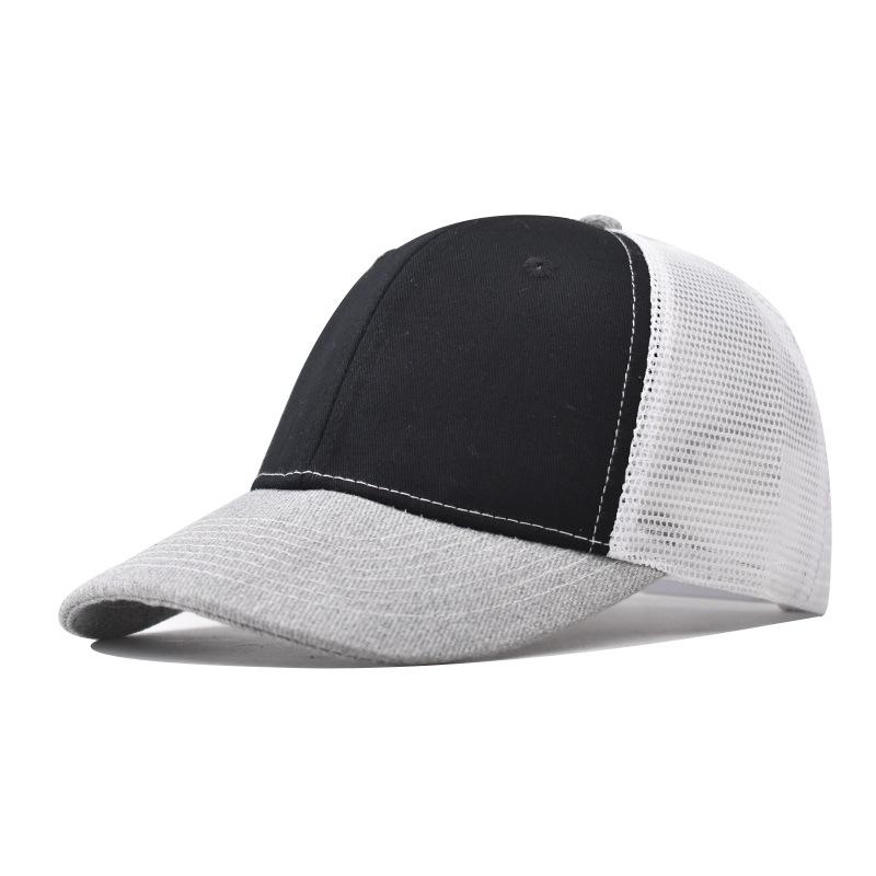 Baseball Cap Adult Net cap Shallow Curved eaves Hat Unisex Summer hat Breathable hat shade Spring Autumn Cap Hip Hop Fitted Cap