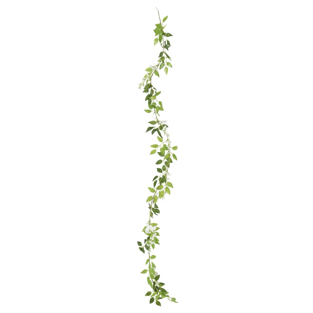 Flower Garlands Flowers 6 pcs. White 200 cm\