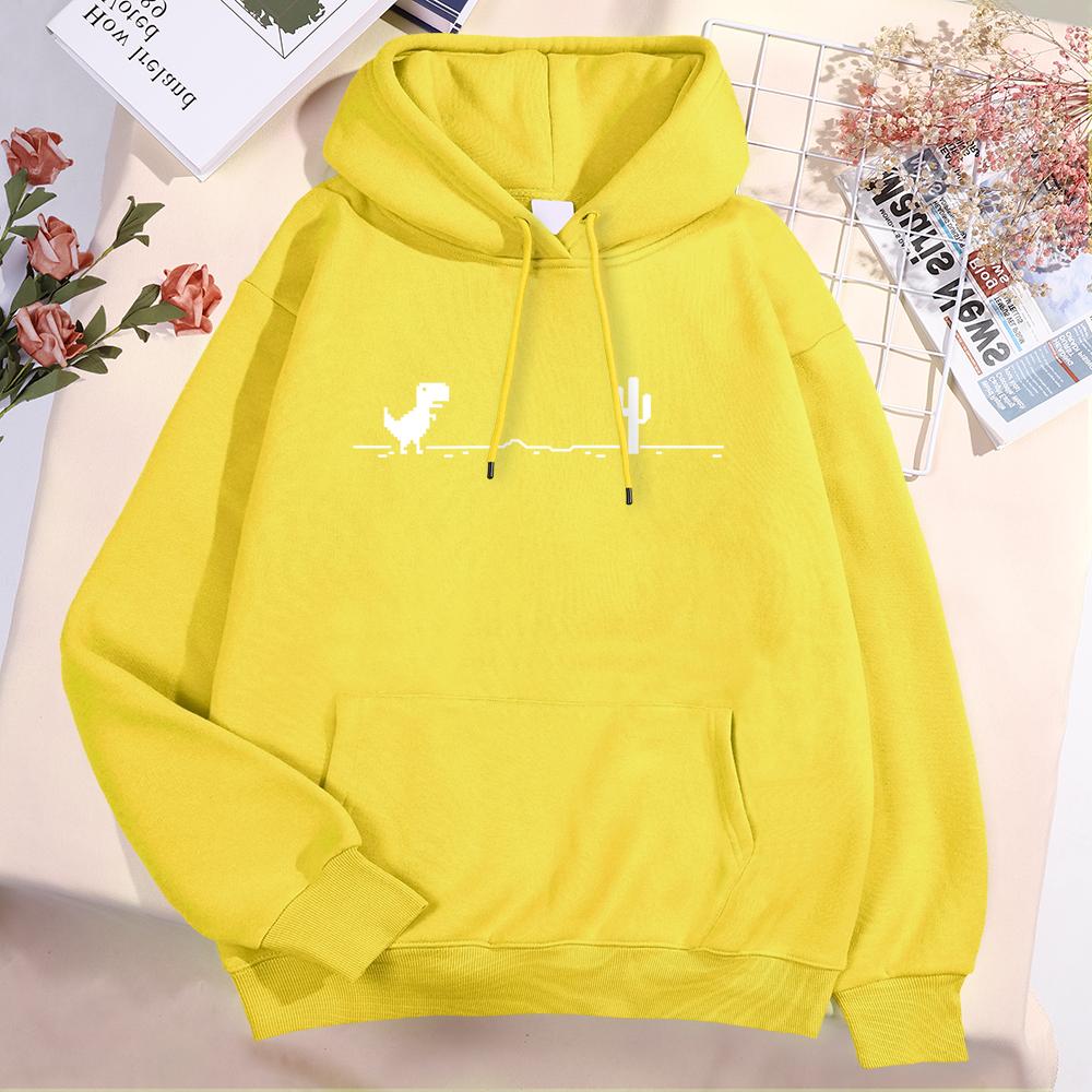 Network Malfunction Little Dinosaur Hoody Men Hombre Cute PockeNew Thicken Pullover Hoodie T Sweatshirt Autumn Warm O-Nec Hoody