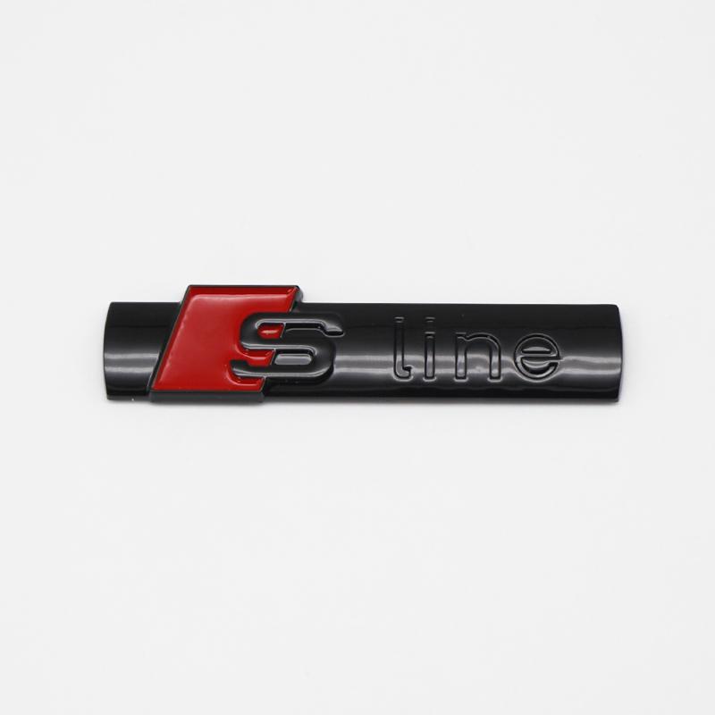 hot SLINE Badge Front Grille Badge Body Trunk Decoration quattro Sticker Auto Emblem Accessories For Sline A6 A7 A8 TT Q3