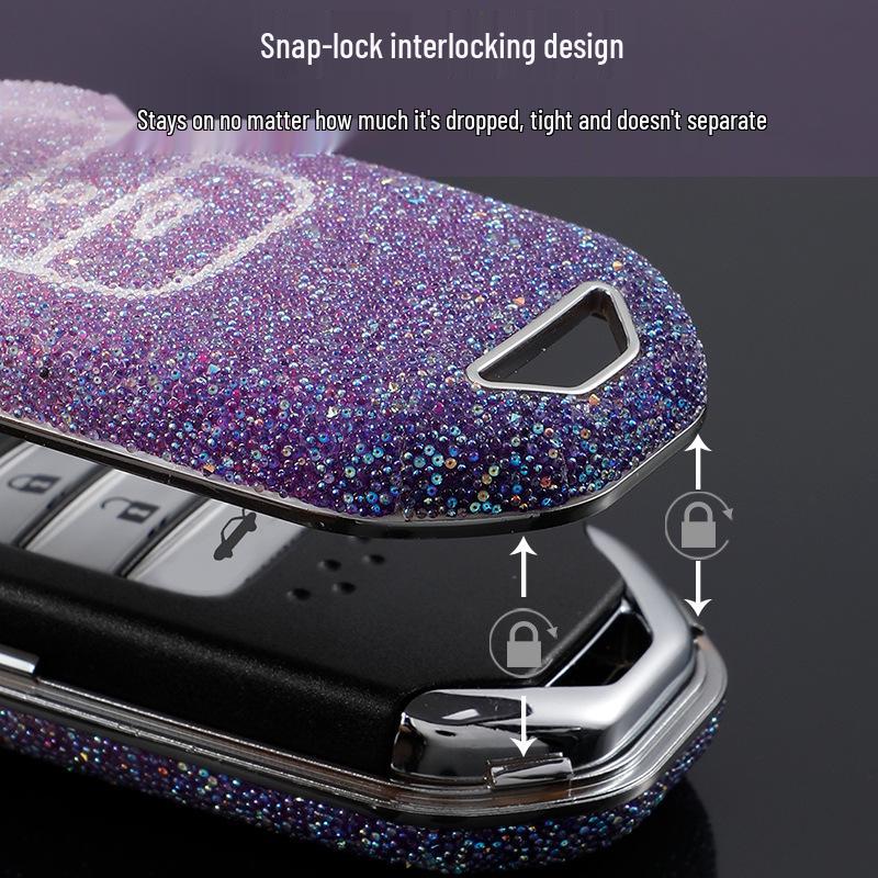 Compatible Key Cover for Honda 10th Gen Civic, Accord, CR-V, XR-V, Haoying, Guandao