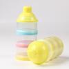 Three-Layer Transparent Portable Milk Powder and Snack Container