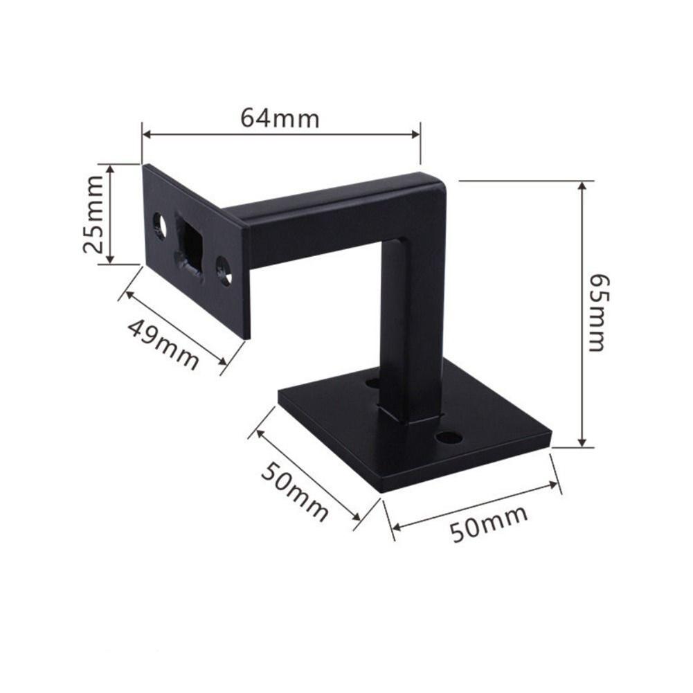 Black Handrail Bracket Stainless Steel Handrail Elegant Aesthetic