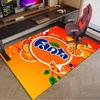 Fanta Orange Refreshment Area Rug Office rug, Chair Rug, Decor Carpet Livingroom bedroom Mat, Large Size Fan gifts Christmas gifts