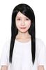 Fujitatsu Cosplay Full with Wig, Wig, Long, Straight, Black, Natural, Smooth, Heat-Resistant, Semi-Long, Net, LML60-1