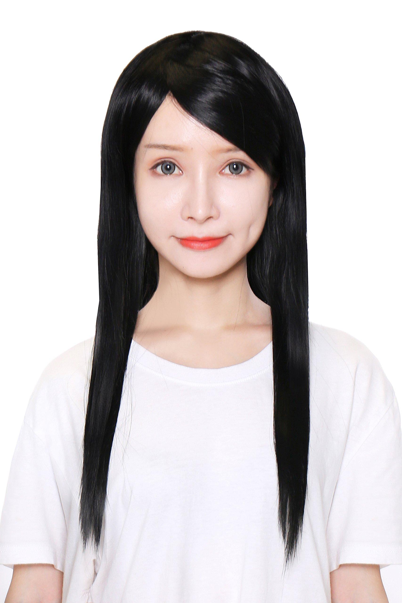 

Fujitatsu Cosplay Full with Wig, Wig, Long, Straight, Black, Natural, Smooth, Heat-Resistant, Semi-Long, Net, LML60-1