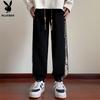 PLAYBOY Men's Autumn/Winter Fleece-Lined Cuffed Jogger Sweatpants
