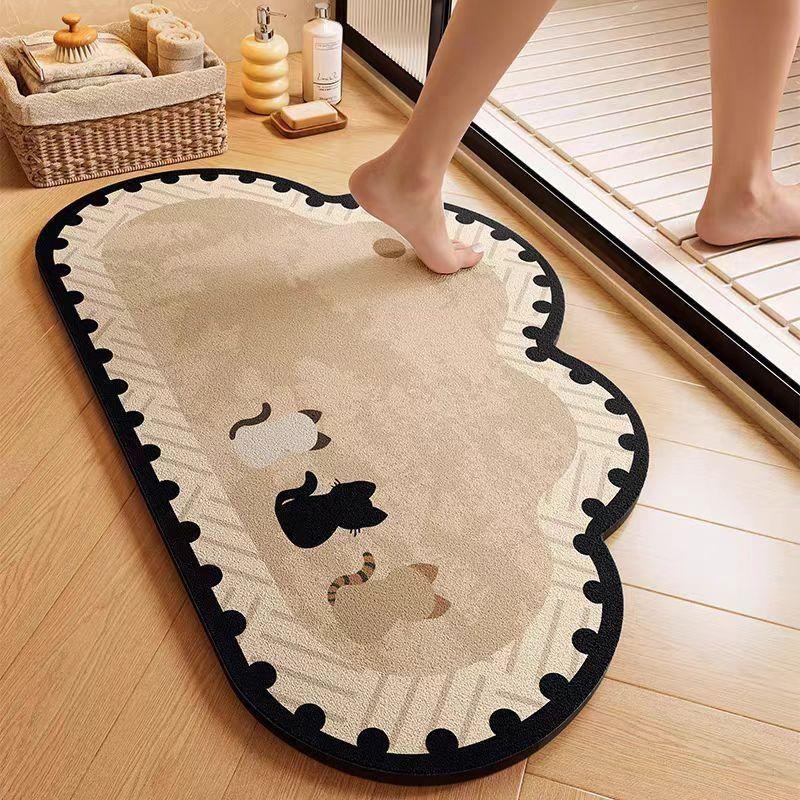 Diatom Mud Absorbent Non-slip Bathroom Foot Mat