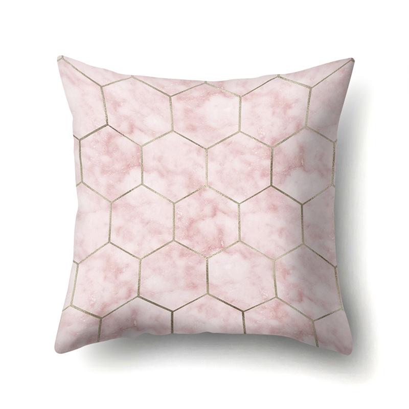 Polyester Pillow Case Automobile Decoration Home Printed Pillow Case Waist Cushion Cover Car Cushion Head Cushion Cover