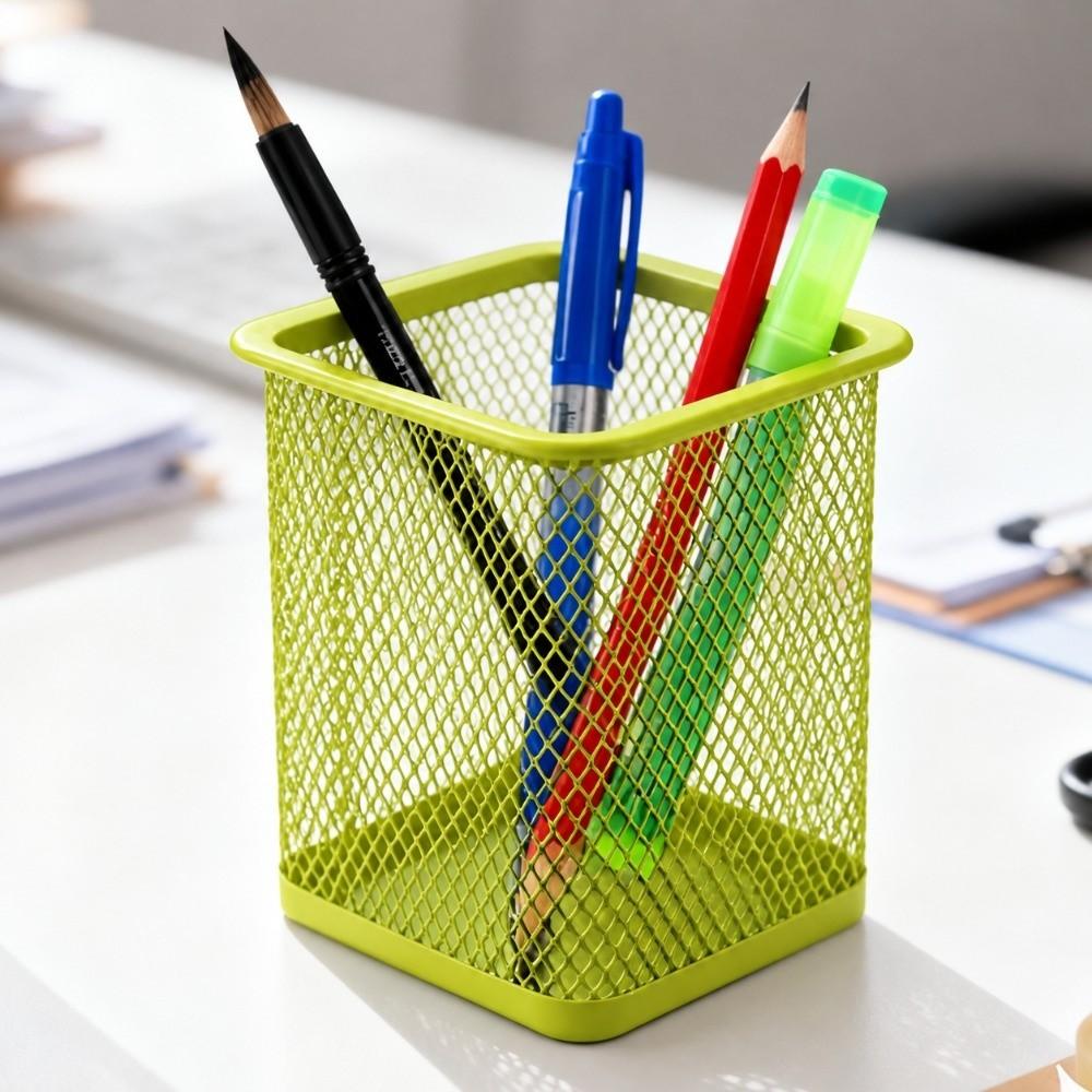 2 pcs Solid Structure Storage Bucket Square Shape Square Storage Tube  Cosmetic Organizing