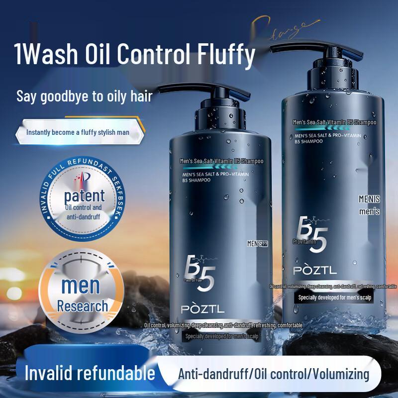 PÒZTL Men s Sea Salt Pro-Vitamin B5 Shampoo