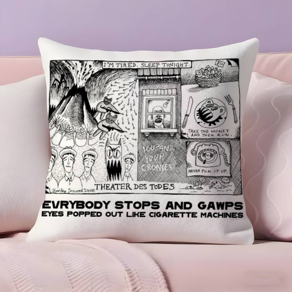 Music R-Radiohead Pillow Case  Ultra Soft Skin Friendly Fabric Cloud Like Comfort & Concealed Zipper