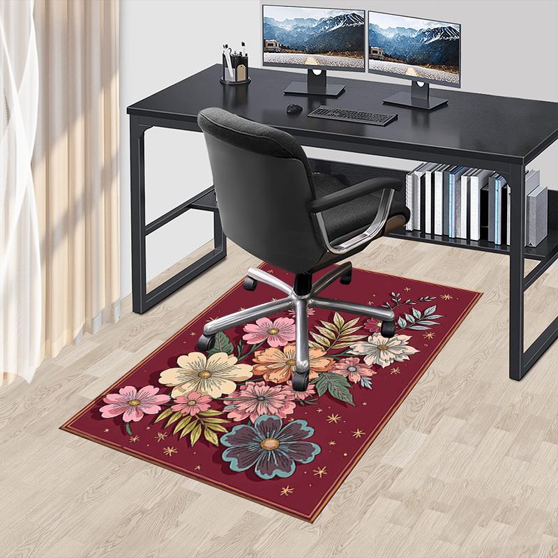 

1pc Floral Fantasy Area Rug Soft Flannel Floor Mat for Living Room, Bedroom and Carpet, Sofa Coffee Table Floor Mat, Decorative Rug q42 60cm by 90cm