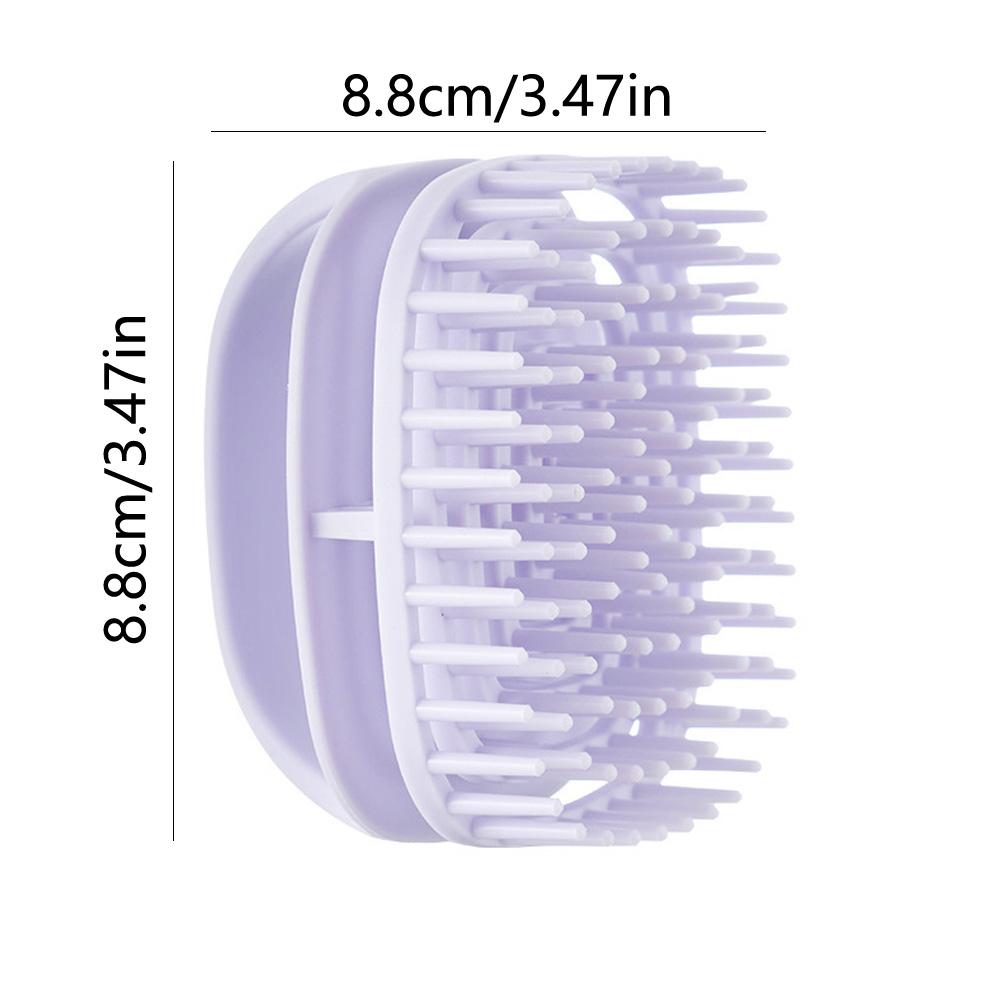 Silicone Scalp Massager Shampoo Brush Soft Silicone Brush For Hair Cleaning Dandruff Removal Wet Dry Bath Shower Brush Home Tool