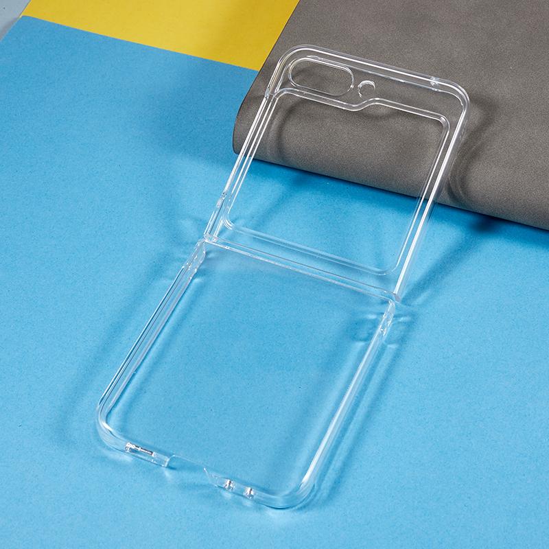 Crystal Clear Phone Case for Samsung Galaxy Z Flip5 5G Hard PC Mobile Phone Shell