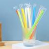100pcs Disposable Disposable Straws Plastic Juice Straw New Plastic Drinking Straw  Wedding Party