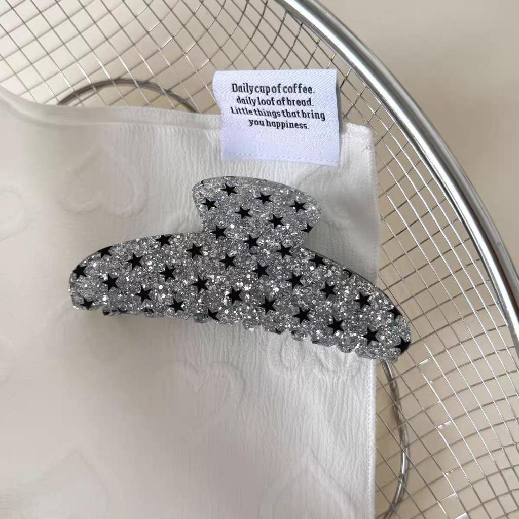 Pinza para el pelo con lazo y estampado de leopardo coreano: Pinza para Semirecogido de Alta Gama Extra Grande para Mujer