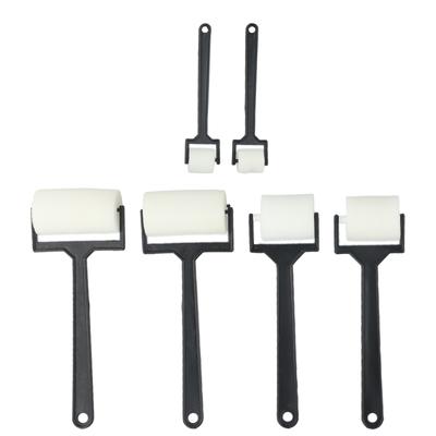 Sponge Paint Roller Brush Craft Tool Paint Roller Brush Roller Brush Sponge Brush Plastic White Sponge Lightweight