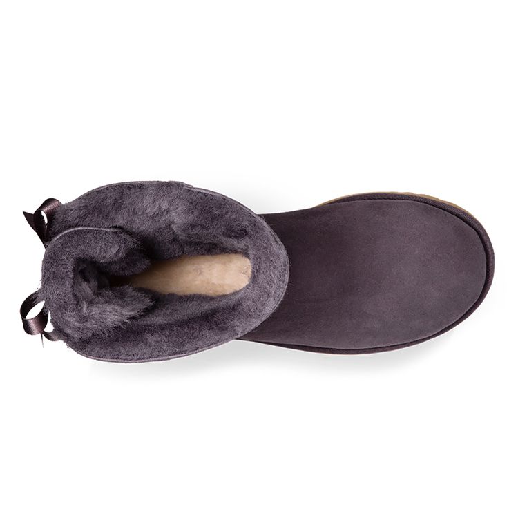 UGG Cizme de zăpadă Bailey Bow Ii Plush Cizme de damă Violet Gri 1016225-NHT
