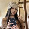 Hand-Knitted Hollow Out Turtleneck Hat For Women Spring Autumn Lightweight Breathable Yarn Bucket Hat Summer Trendy Overhead Hat