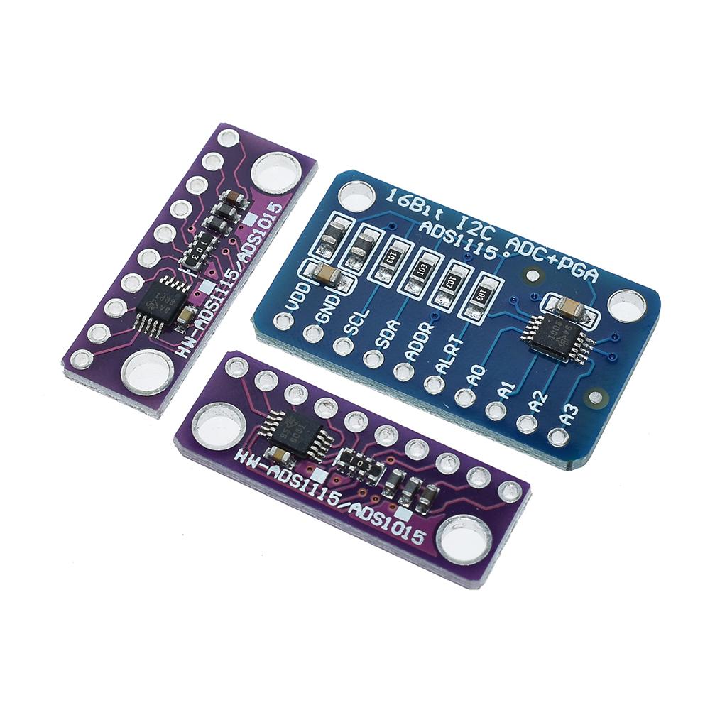 16 Bit I2C ADS1115 ADS1015 Module ADC 4 channel with Pro Gain Amplifier 2.0V to 5.5V for Arduino RPi