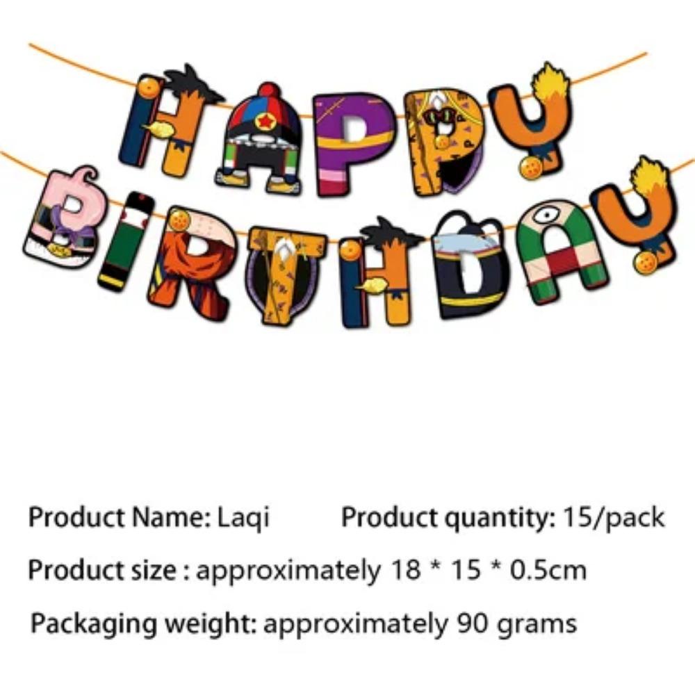 Dragon ball Birthday Decoration Goku Figure Stickers Balloons Disposable Tableware Tablecloth Straw Plates Baby Shower Supplies