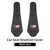 Car Seat Headrest Cover Leather Neck Pillow Protector Accessories For Jaguar XF XJ XFR XKR X-Type F-Pace I-Pace S-Type F-Type SS2
