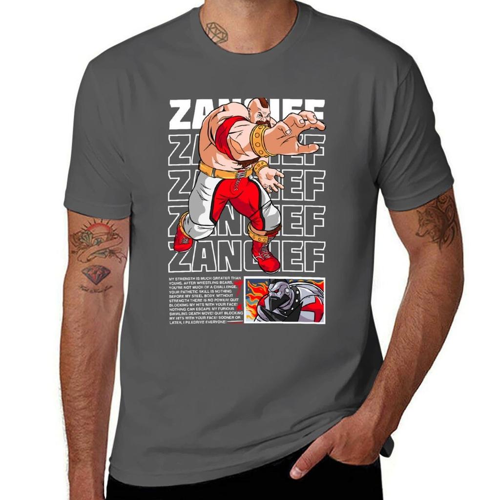 Zangief TShirt Tough Fabric Work Tee