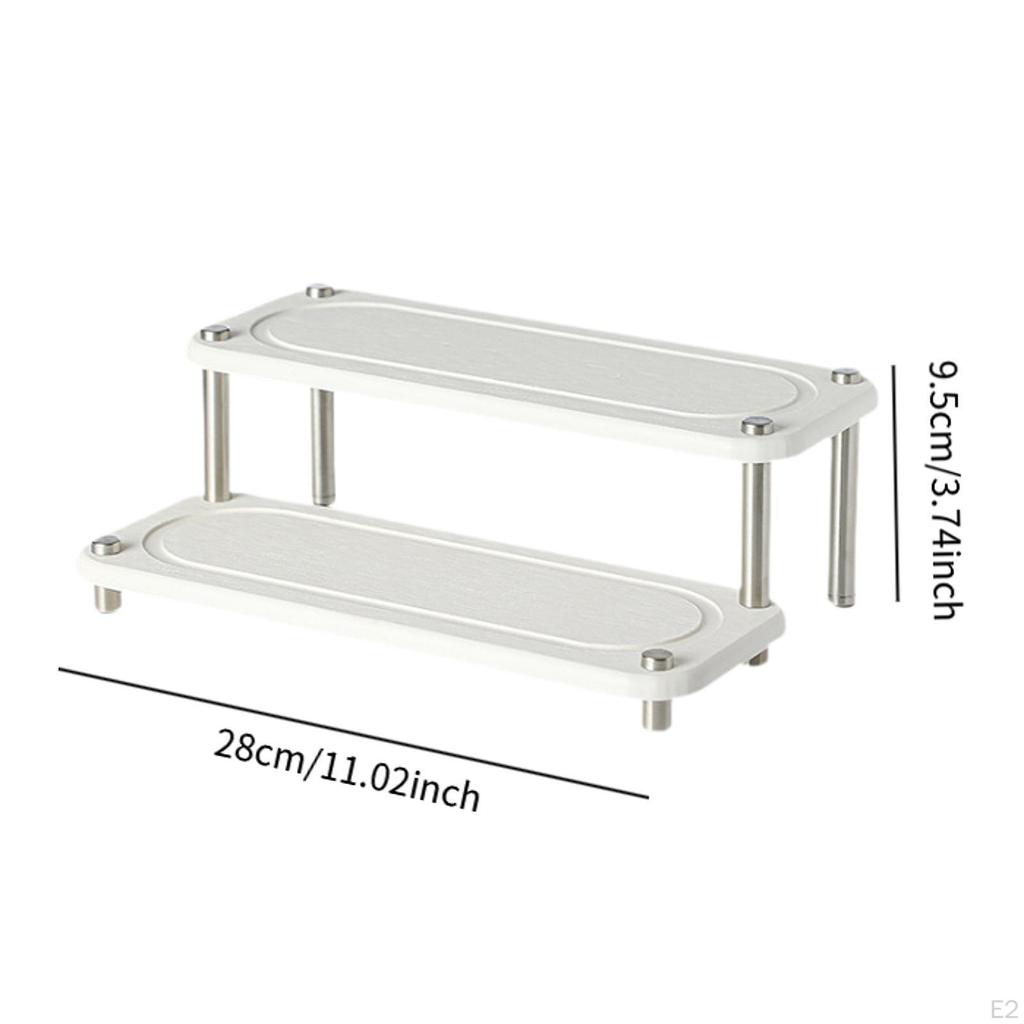 Bathroom Sink Organizer Tidy Container 2 Tier Decorative Fast Drying Tray