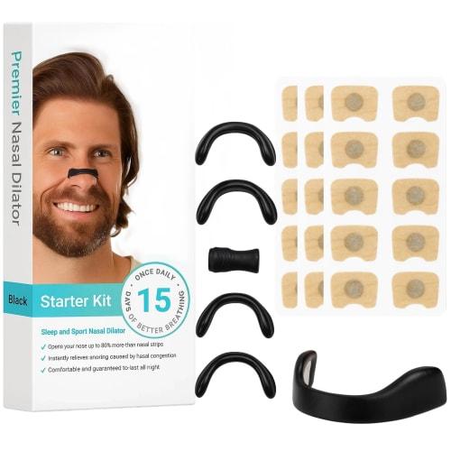 Anti-Snoring Aid, 30 Stickers, Nasal Dilator Tape with Magnetic Support for Comfortable Nose Breathing, Snoring Relief, Sleep Aid, Breathe Right Nasal
