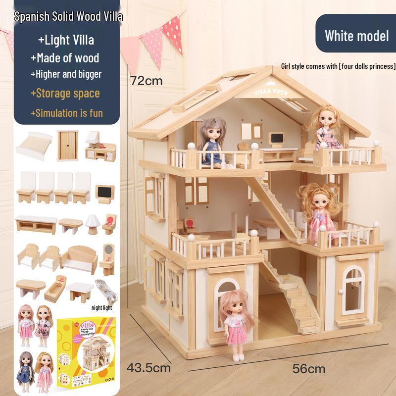 

Детский деревянный игровой домик «Замок принцессы» – Подарок на день рождения, игрушка для сюжетно-ролевых игр для девочек