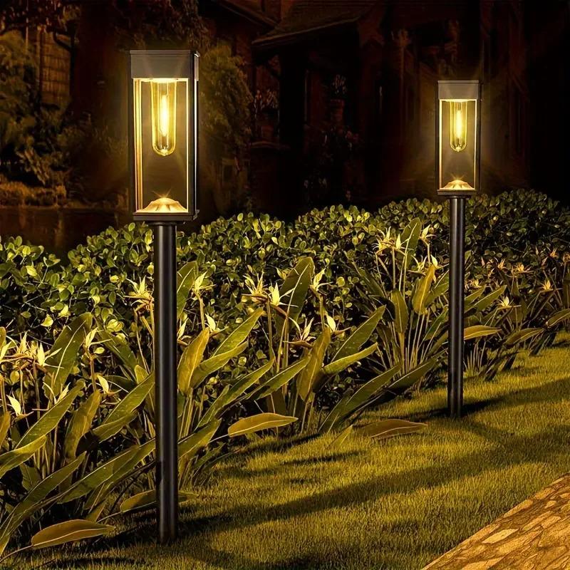 Solar Garden Lights Auto On/Off Outdoor Landscape Lighting for Lawn Pathway Patio Yard Courtyard Decoration