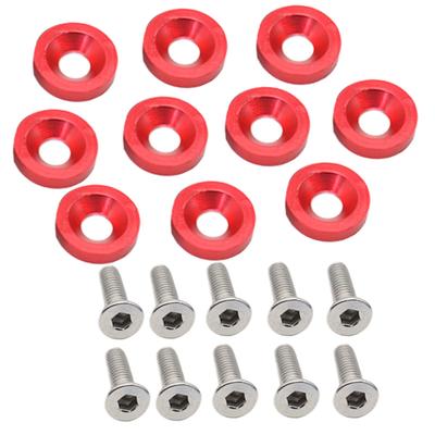 License Plate Frame Screws | Auto Tag Locking Screw, M6 Gasket Bolt, Rear Front Vehicle Modification Motorcycle RV License Plate