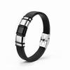 Europäisches & Amerikanisches Minimalistisches Geflochtenes Lederarmband mit Gravierbarer Edelstahlplatte
