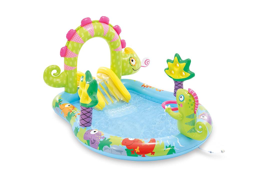 INTEX Friendly Iguana Play Center Large Pool, 239 X 188 X 119 Cm, Official Japanese Product, Product Number 56129