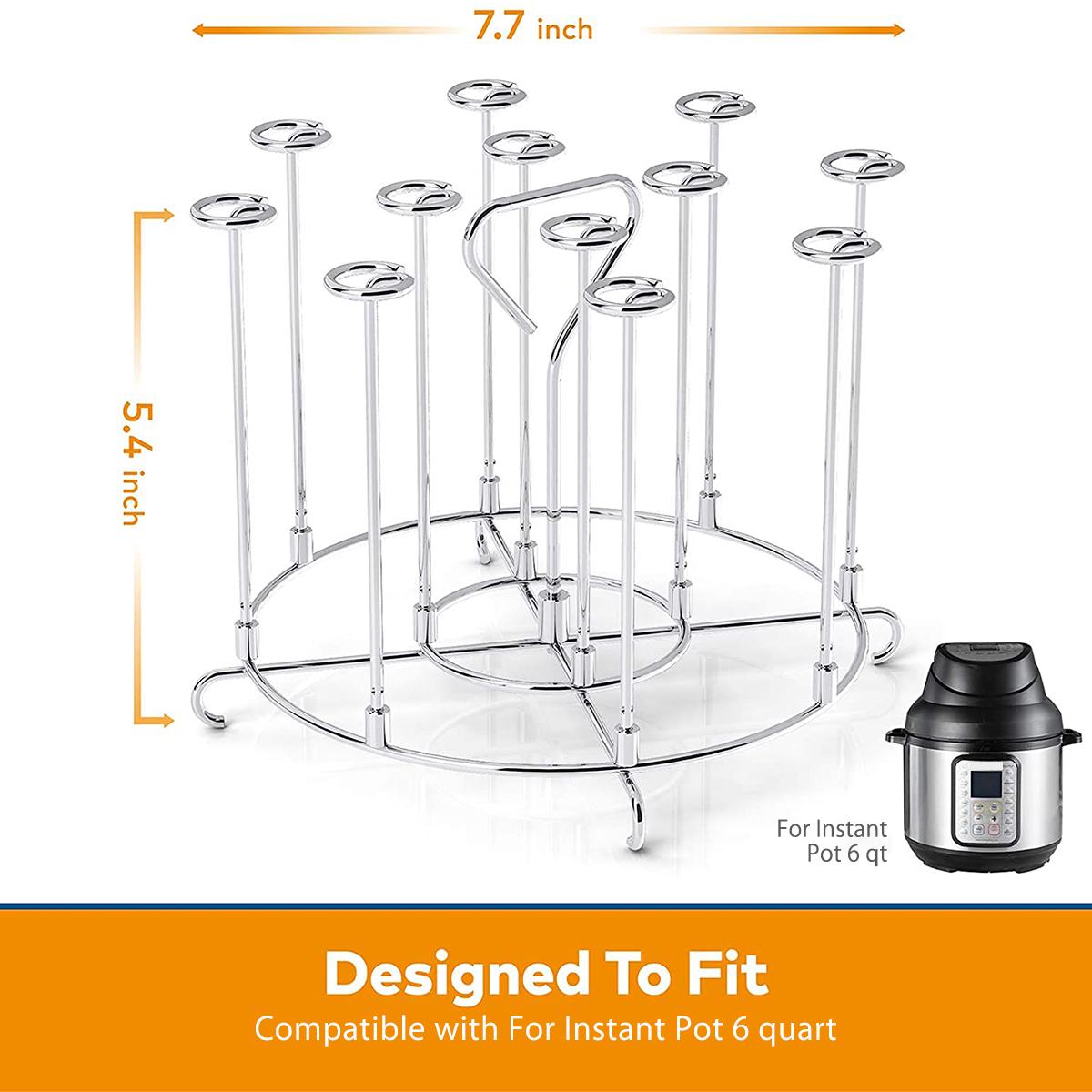 

Подставка для шампуров для аэрофритюрницы 6 кварт и 8 кварт, совместимая с держателем для вертикальных шампуров Ninja Foodie, кухонные принадлежности для аэрофритюрницы с грилем