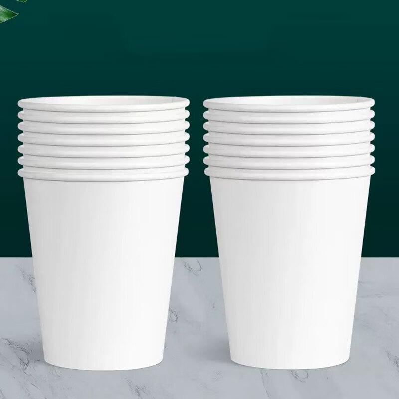 Changbaosen 7 oz Disposable White Paper Cups