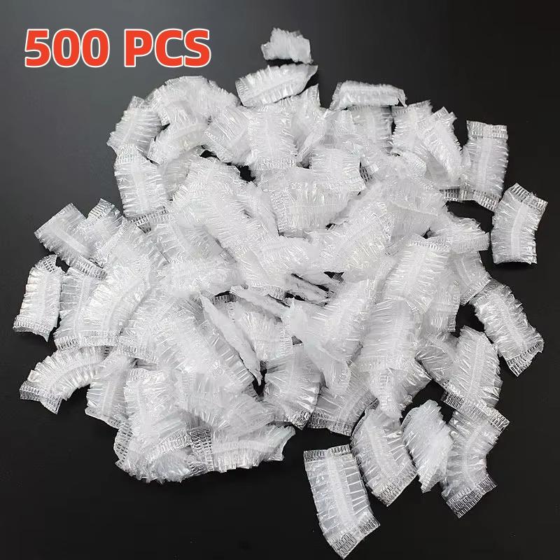 1-500Pcs Disposable Hair Dye Earmuff Waterproof Ear Cover Baking Oil Wash Shower Bathing Barber Hairdressing Cleaning Accessorie