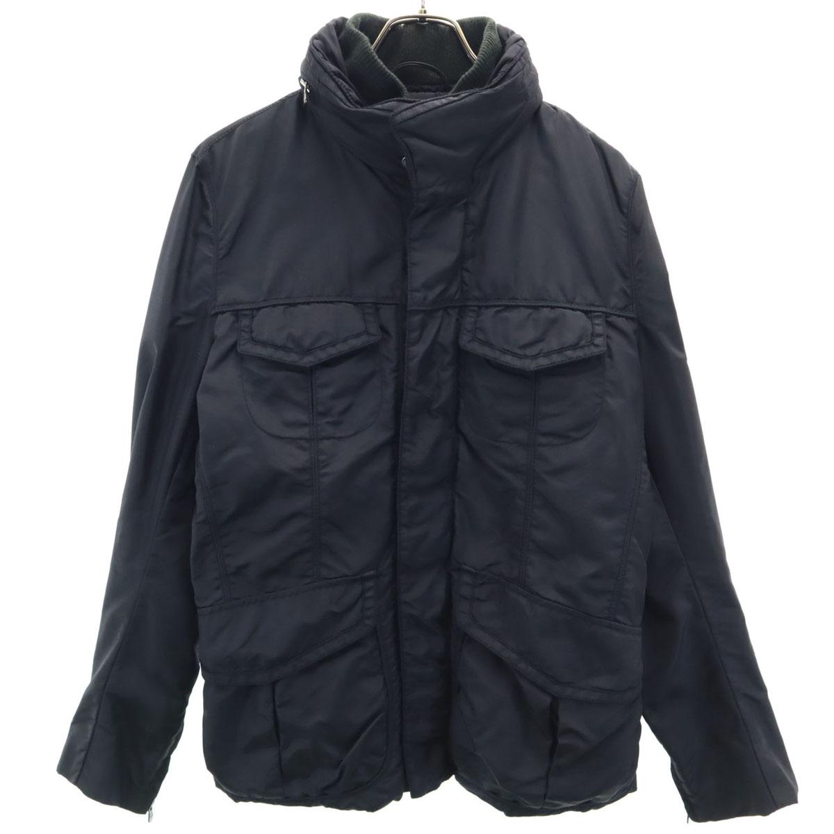 

PEUTEREY Нейлоновая куртка на двойной молнии 48 черный Худи Мужская Б/У