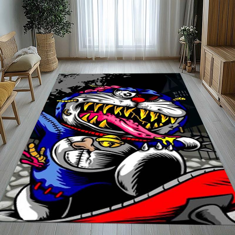 Dream Doraemon Cartoon Living Room Non-Slip Area Rug Soft Carpet for Bedroom Kids Playroom Sofa,Home Decor Doormat Gift