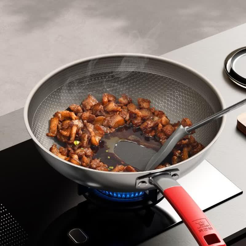 KOBACH Pure Titanium Honeycomb Non-Stick Wok