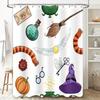 Multi-Style Shower Curtain With Hooks Waterproof Easy Clean Simple Hang For Home Hotel Dorm Bathroom Decor
