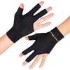 Black Eight Pure Cotton Snooker Gloves Three Finger Non-Slip Adhesive Left Hand Single Piece For Billiards