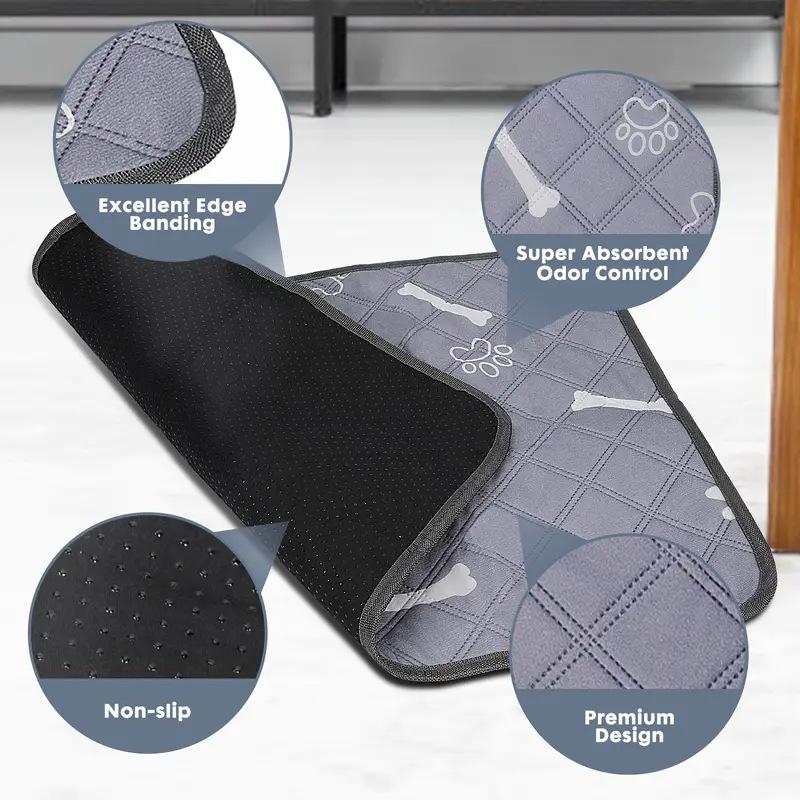 Tapis absorbant réutilisable pour chien Couche absorbante réutilisable Tapis urinaire pour animal de compagnie Tapis d'entraînement lavable pour chiot Tapis de lit pour animal de compagnie Tapis d'urine pour petit animal Tapis de couchage pour petit animal