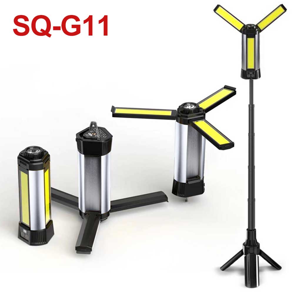 Folding Camping Light Telescopic and Collapsible Night Light COB Mobile Lighting 6000-3000 mAh  Magnetic Road Light Flash Light