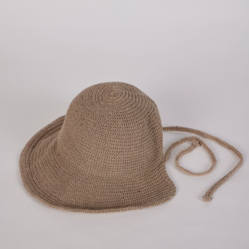 

LALA UV Protection Knit Bonnet Hat - Gray gray