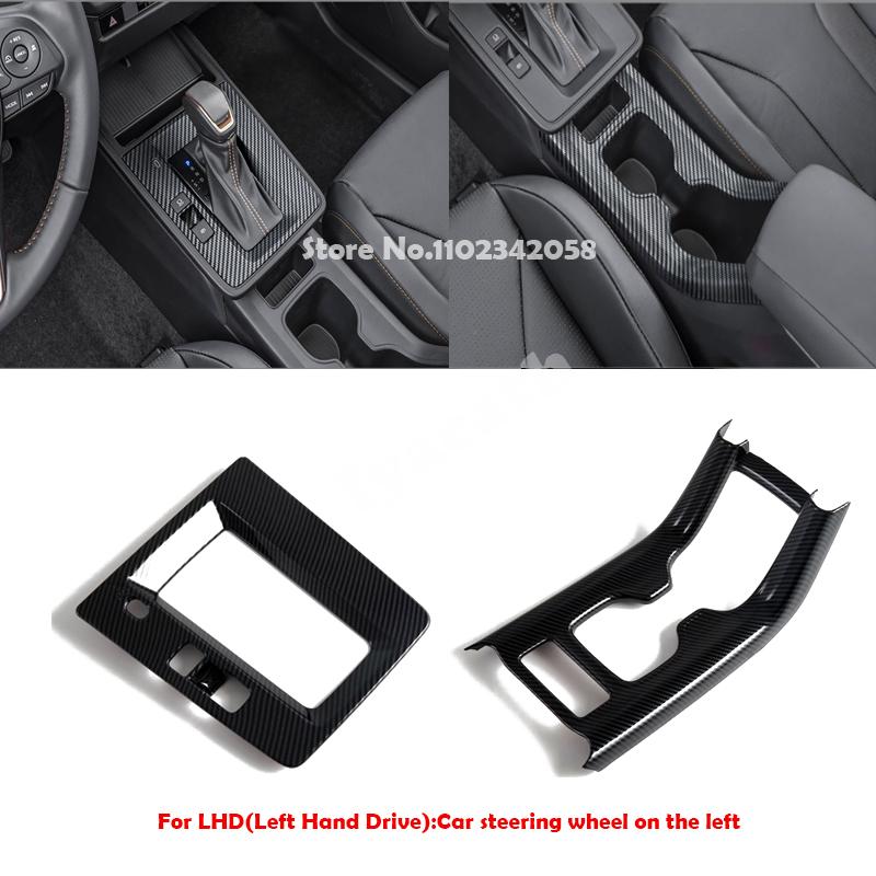 LHD RHD Für Toyota Corolla Cross 2025 2026 AT Mittelkonsole Schaltgetriebe Schalthebel Panel Vordere Aufbewahrungsbox Becherhalter Abdeckung Zierleiste